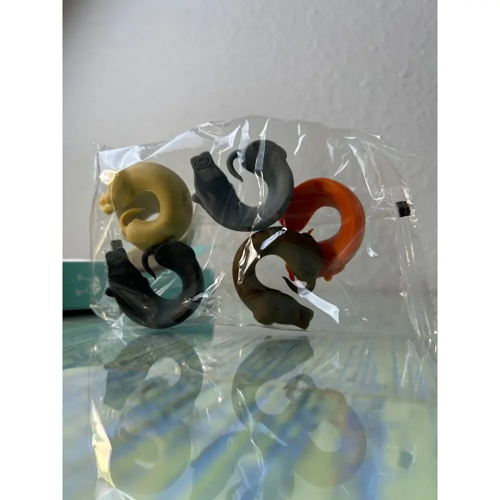 WINER DOGS Dachshund Wine Glass Drink Markers Charms Set of 6 NIB